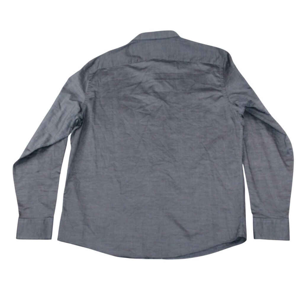UNTUCKit XL Mens Grey Slim Fit Straight Point Collar Dress Shirt - Picture 2 of 9